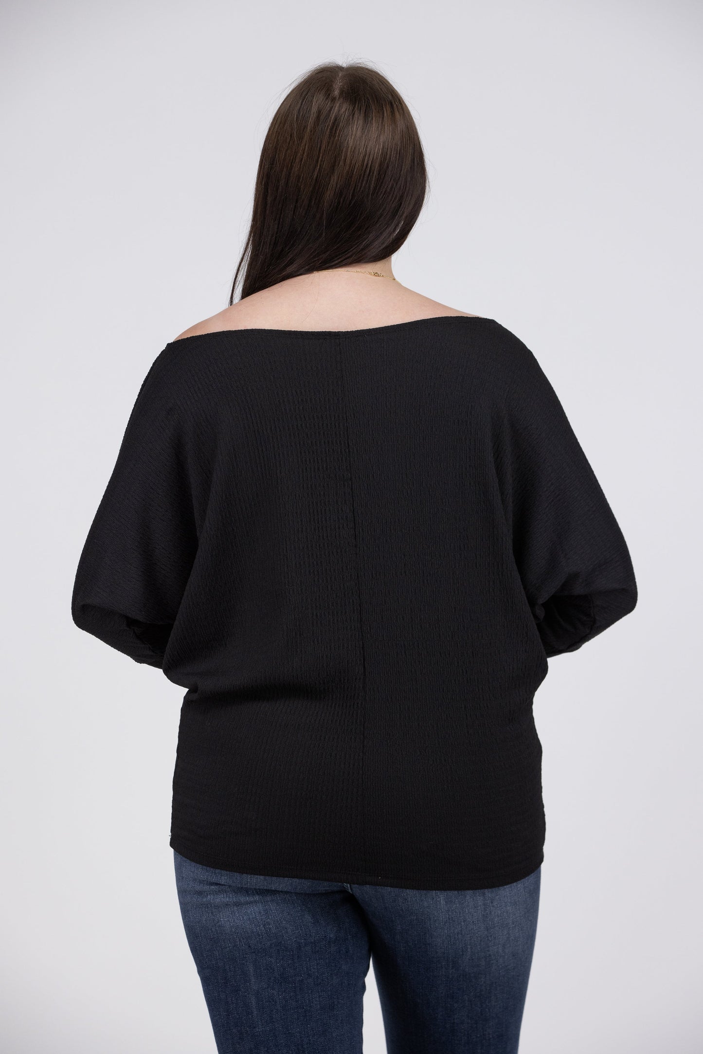 She's An Angel Women's Textured Knit Long Sleeve Top