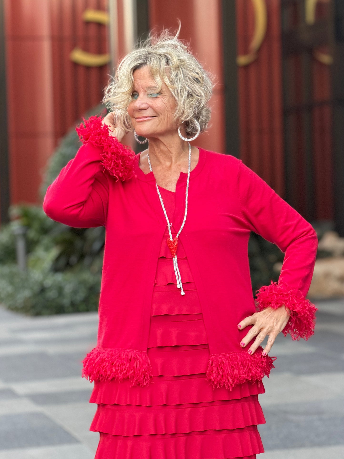 LULU-B CRIMSON RED CHA CHA MAXI