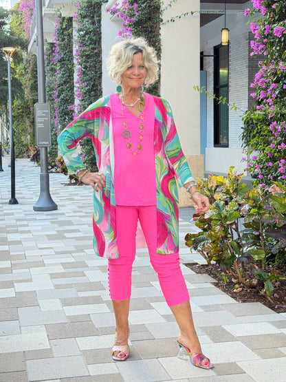 Ethyl Classic Long Length Cardi - KAMAS