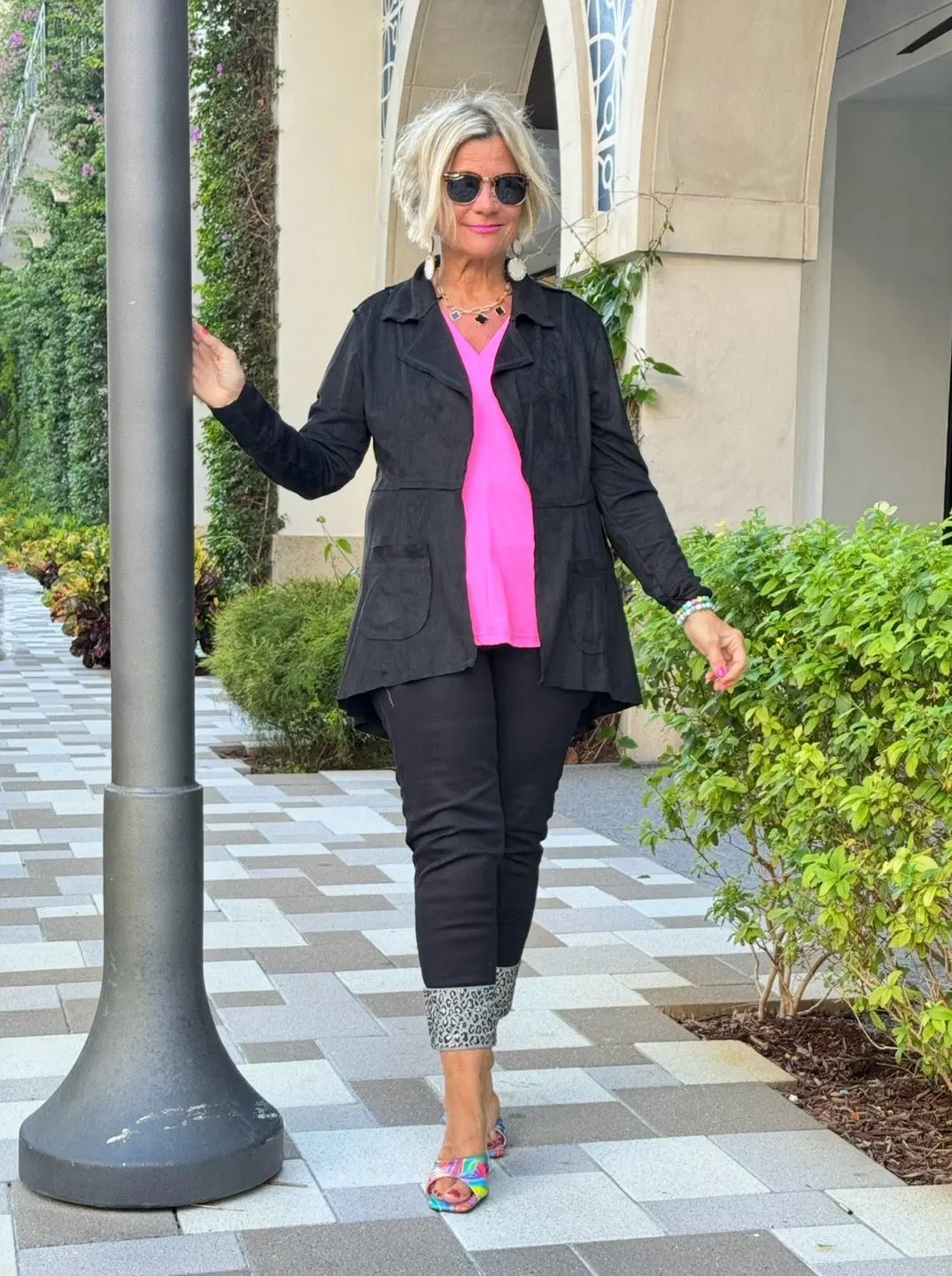 Ethyl  Power Dresser Blazer - Phoenix/BLACK