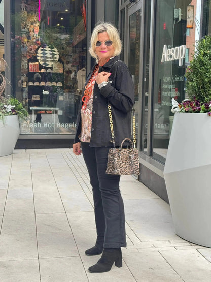 LEOPARD TAN FASHION TOP
