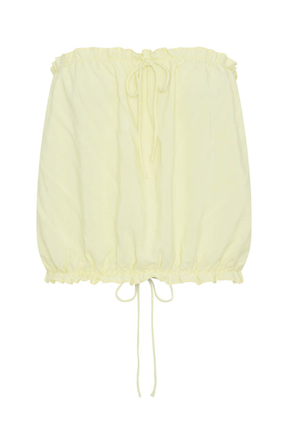 Golden Child Strapless Top Lemon